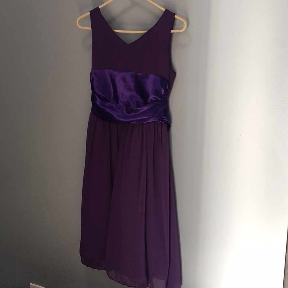 Purple formal girls dress